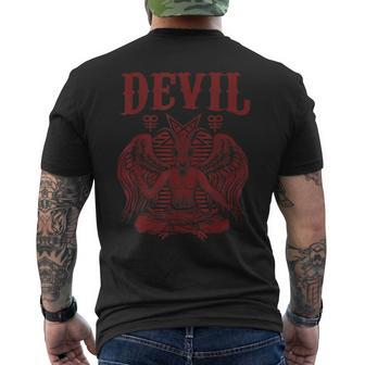 Devil Gothic Occultism Costume For Goth Horror Lovers Horror Men's T-shirt Back Print | Mazezy