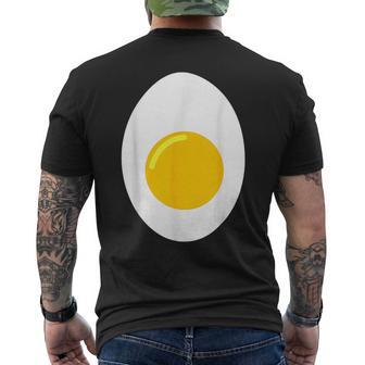 Deviled Egg Costume Add Devil Horns And Tail Halloween Men's T-shirt Back Print - Monsterry