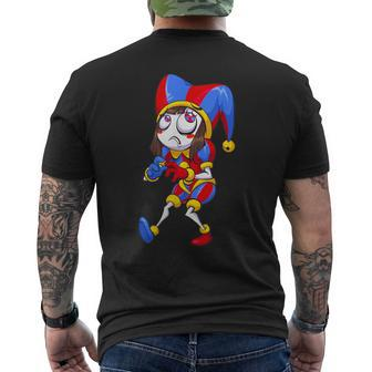 Digital Circus Pomni Horror Characters Digitalcircus Men's T-shirt Back Print | Mazezy