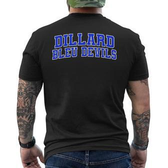 Dillard University Bleu Devils Wht01 Men's T-shirt Back Print - Seseable