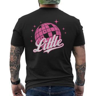 Disco Ball Retro Little Big Era Sorority Reveal Retro Men's T-shirt Back Print - Monsterry DE