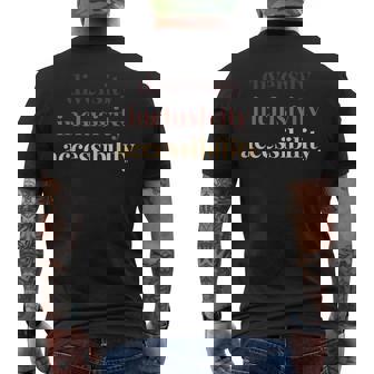 Diversity Inclusivity Accessibility Protest Rally Activist Men's T-shirt Back Print | Mazezy