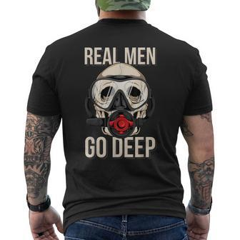 Diving Skull Saying Diving Quote Scuba Diving Men's T-shirt Back Print | Mazezy