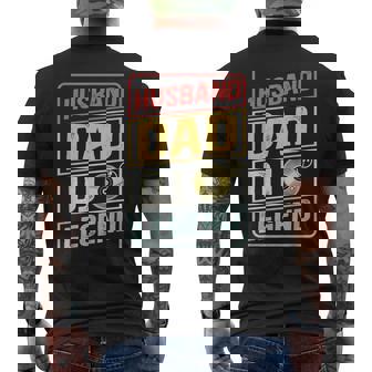Dj Music Player Husband Dad Dj Legend Retro Fathers Day Mens Back Print T-shirt - Thegiftio