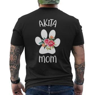 Dog Akita Mom For Women Wife Girlfriend Or Kids Mens Back Print T-shirt - Monsterry UK