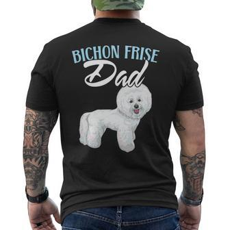 Dog Bichon Frise Mens Bichon Frise Dad Dog Lover Dog Breeder Puppy Paw Love Mens Back Print T-shirt - Monsterry DE