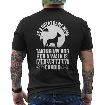 Dog Breeder Animal Dog Great Dane Mom Mens Back Print T-shirt - Monsterry CA