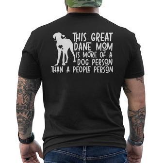 Dog Breeder Dog Animal Great Dane Mom Mens Back Print T-shirt - Monsterry