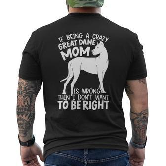Dog Breeder Mom Dog Mom Great Dane Mom Mens Back Print T-shirt - Monsterry