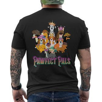 Dog Dressup Fashion Show Best Friends Pawfect Puppy Pals Mens Back Print T-shirt | Mazezy