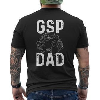 Dog German Shorthaired Gsp Dad Hunting Gun Dog German Shorthaired Pointer Mens Back Print T-shirt - Monsterry UK