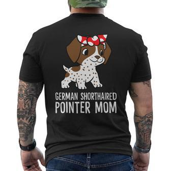 Dog German Shorthaired Gsp Dog Mom Cute German Shorthaired Pointer Mom Mens Back Print T-shirt - Monsterry