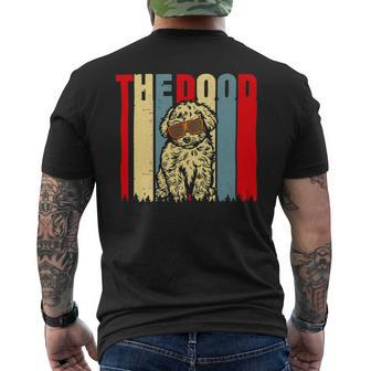 Dog Goldendoodle Golden Doodle The Doods Vintage 80S 90S Mens Back Print T-shirt - Monsterry