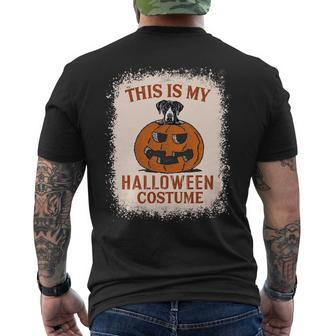 Dog Great Dane This Is My Halloween Costume Funny Great Dane Pumpkin Mens Back Print T-shirt - Monsterry AU