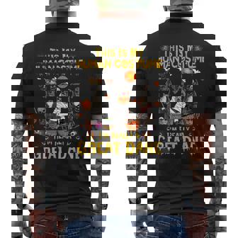 Dog Great Dane This Is My Human Costume Im Really A Great Dane Halloween Mens Back Print T-shirt - Monsterry