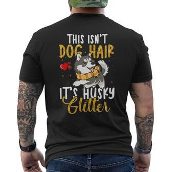 Dog Husky Siberian Dog Owner Puppy Mens Back Print T-shirt - Monsterry