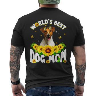 Dog Jack Russell Worlds Best Jack Russell Terrier Dog Mom Funny Mothers Day Mens Back Print T-shirt - Monsterry UK