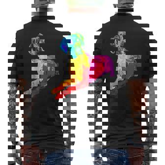 Dog Lover Gifts Great Dane For Women Colorful Great Dane Men Mens Back Print T-shirt - Monsterry