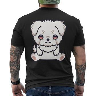 Dog Maltese Cute Kawaii Lover Owner Puppy Aesthetic Mens Back Print T-shirt - Monsterry AU