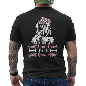 Dog Owner Dog Breed Mom Great Dane Mom Mens Back Print T-shirt - Monsterry