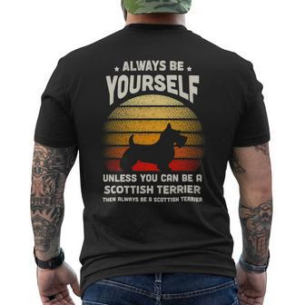 Dog Scottish Terrier Clothes For Humans Friend Men Women Boy Mens Back Print T-shirt - Monsterry CA