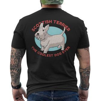 Dog Scottish Terrier Coolest Dog Dog Owner Scottish Terrier 56 Mens Back Print T-shirt - Monsterry DE