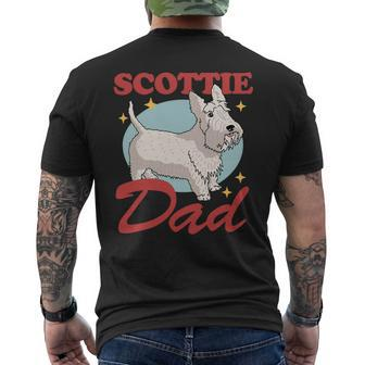 Dog Scottish Terrier Mens Scottie Dad Dog Owner Scottish Terrier 3 Mens Back Print T-shirt - Monsterry
