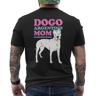 Dogo Argentino Mom Dog Owner Dogo Argentino Mens Back Print T-shirt - Monsterry CA