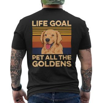 Dogs Design For A Golden Retriever Owner Mens Back Print T-shirt - Monsterry AU