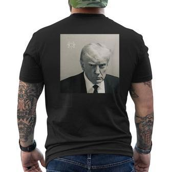 Donald Trump Shot Republican Arrest President Maga 2024 Men's T-shirt Back Print | Mazezy