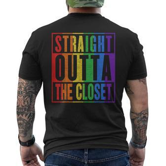 Dont Hide Your Gay Les Bi Tran - Come Outta The Closet Lgbt Mens Back Print T-shirt | Mazezy