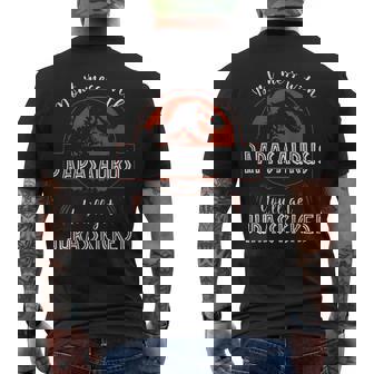 Dont Mess With Papasaurus Youll Get Jurasskicked Fathers Day Men's Back Print T-shirt | Mazezy