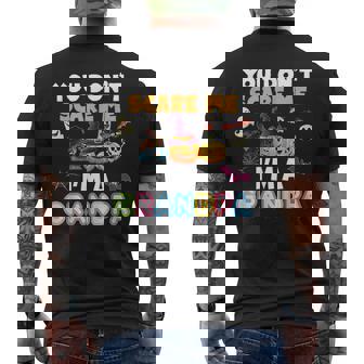 You Dont Scare Me Im A Grandpa Halloween Cant Pumpkin Men's Back Print T-shirt | Mazezy