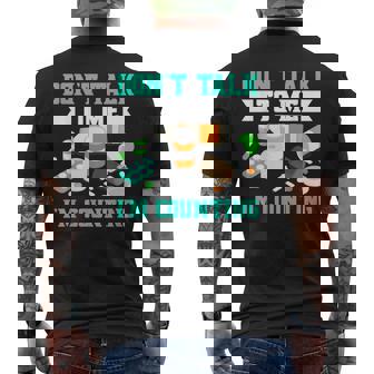 Dont Talk To Me Im Counting Pills  Mens Back Print T-shirt