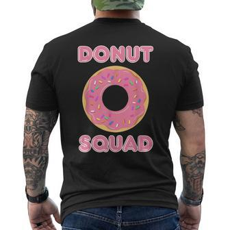 Donut Squad Doughnut Dessert Food Lover Baker Men's Back Print T-shirt | Mazezy