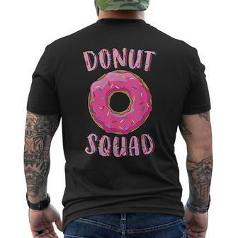 Donut Squad Matching Donut Party Pink Doughnut Sprinkles Mens Back Print T-shirt - Seseable