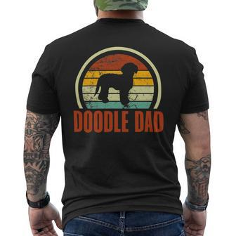 Doodle Dad Dog Dad Goldendoodle Labradoodle Retro Mens Back Print T-shirt - Monsterry