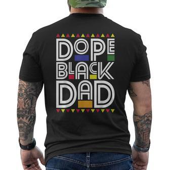 Dope Black Dad Black History Month Junenth 1865 Mens Back Print T-shirt - Thegiftio UK