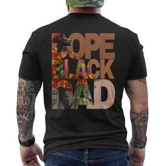 Dope Black Dad Junenth Black History Month Pride Fathers Mens Back Print T-shirt | Mazezy