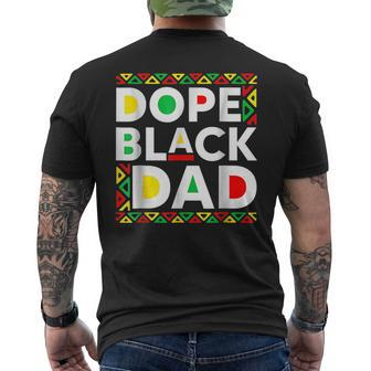 Dope Black Dad Junenth Melanin African Black History Mens Back Print T-shirt - Seseable
