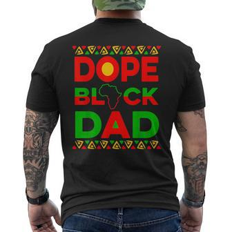 Dope Black Dad Matter Black History Junetenth Fathers Day Mens Back Print T-shirt | Mazezy