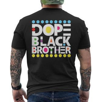 Dope Black Family Junenth 1865 Funny Dope Black Brother Mens Back Print T-shirt | Mazezy