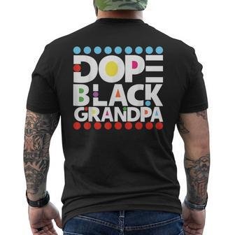 Dope Black Family Junenth 1865 Funny Dope Black Grandpa Mens Back Print T-shirt | Mazezy