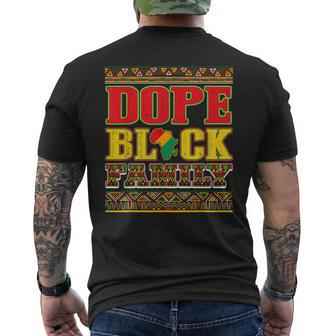 Dope Black Family Junenth Free-Ish 1865 Black History Mens Back Print T-shirt | Mazezy