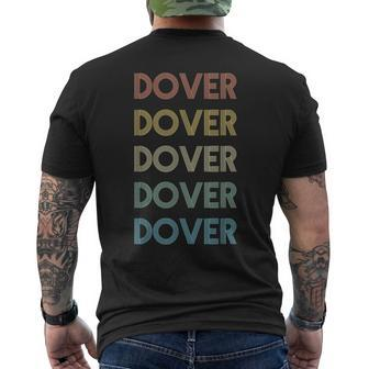 Dover Delaware Pride Vintage State De Retro 70S Mens Back Print T-shirt | Mazezy