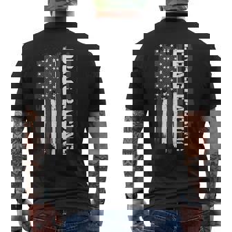 Drag Racing American Flag Drag Racer Race Car Lover Racing Funny Gifts Mens Back Print T-shirt | Mazezy