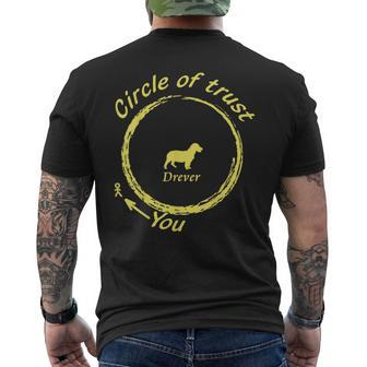 Drever Dog Drever Circle Of Trust Men's T-shirt Back Print | Mazezy
