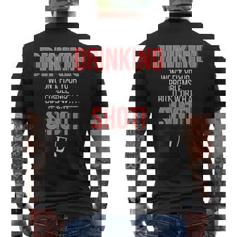Drinking Wont Fix Your Problems But Its Worth A Shot Mens Back Print T-shirt | Mazezy