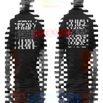 Driving License Gift Passed Driving Test | Drivers License Mens Back Print T-shirt | Mazezy