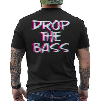 Drop The Bass Outfit I Trippy Edm Festival Clothing Techno Men's T-shirt Back Print | Mazezy